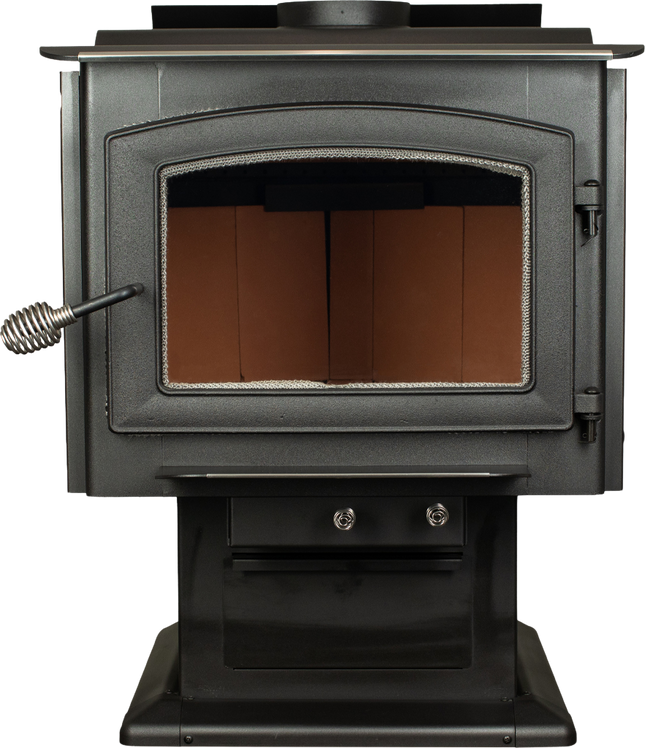 Ashley Hearth AW3200E-P EPA Certified 3,200 sq. ft. Large Pedestal Wood Stove with Blower