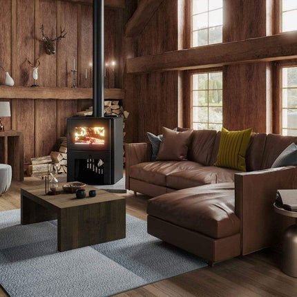 Breckwell SW2.5 Wood Stove with Blower 2,500 Sq. Ft 112,800 BTUs
