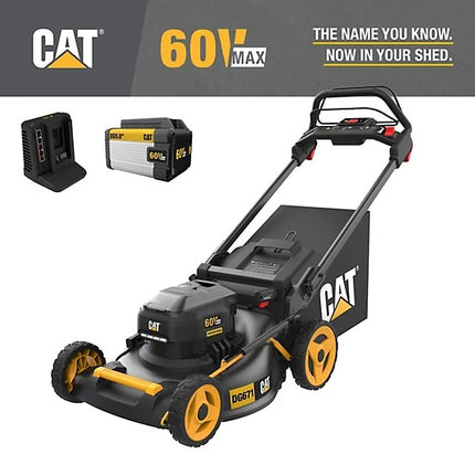 CAT 20-Inch 60V Cordless Self-Propelled Lawn Mower