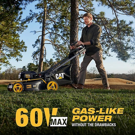 CAT 20-Inch 60V Cordless Self-Propelled Lawn Mower