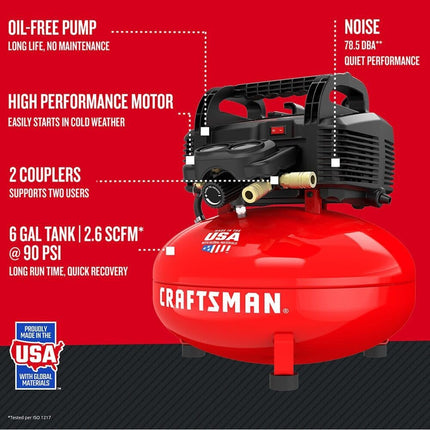 CRAFTSMAN 6 Gallon Portable Air Compressor