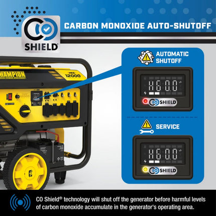 Champion 201160 12000W/15000W Gas Generator 50A Electric Start CO Shield New