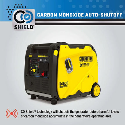 Champion 201184 4500W Gas Inverter Generator RV Parallel Ready CO Alert