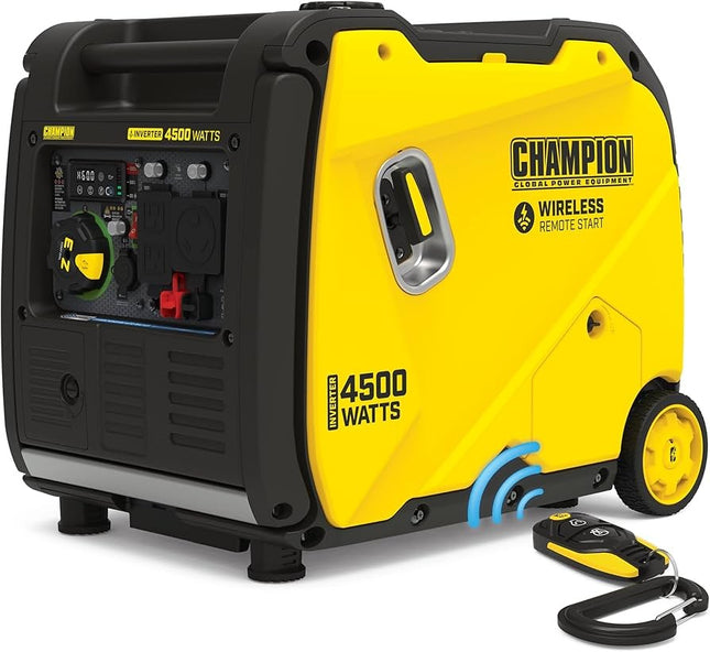 Champion 201184 4500W Gas Inverter Generator RV Parallel Ready CO Alert