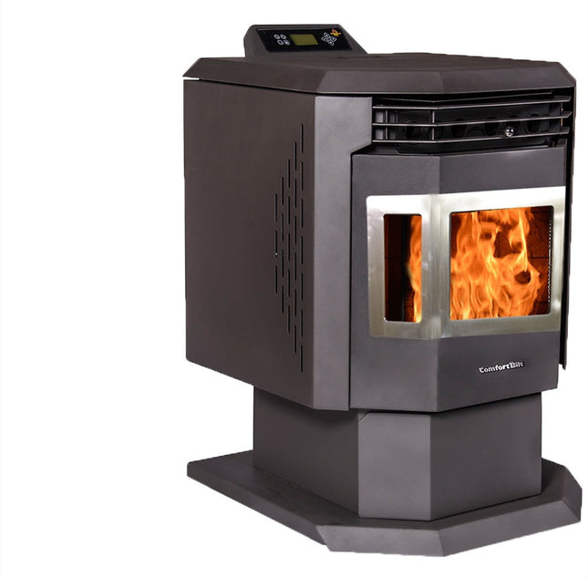 ComfortBilt HP21-SS 2,400 sq. ft. EPA Certified Pellet Stove with Auto Ignition Stainless Steel Trim