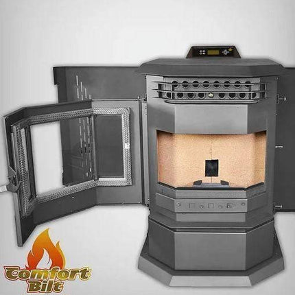 ComfortBilt HP22-SS 2,800 sq. ft. EPA Certified Auto Ignition Pellet Stove 55lb Hopper Brown New