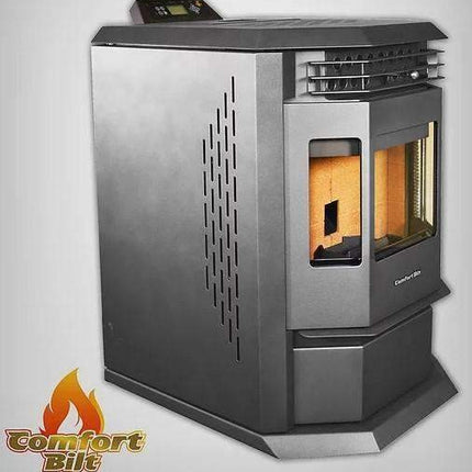 ComfortBilt HP22-SS 2,800 sq. ft. EPA Certified Auto Ignition Pellet Stove 55lb Hopper Brown New