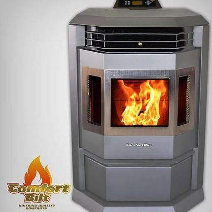 ComfortBilt HP22-SS 2,800 sq. ft. EPA Certified Auto Ignition Pellet Stove 55lb Hopper Brown New