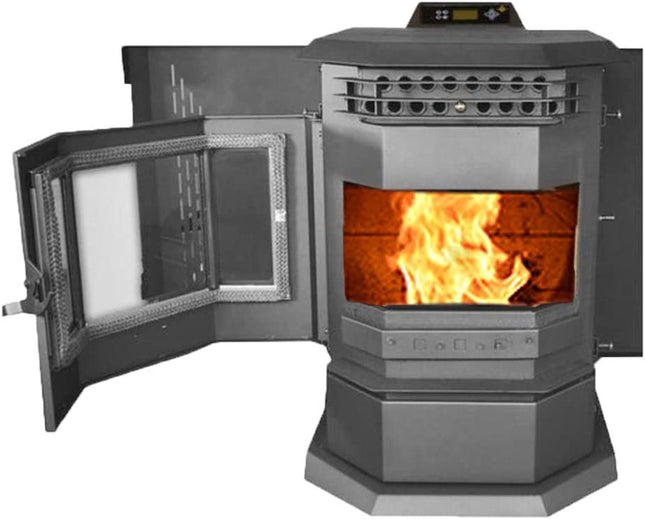 ComfortBilt HP22 2,800 sq. ft. Pellet Stove with Auto Ignition 55 lb Hopper Capacity Black