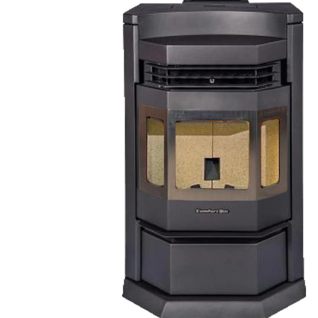 ComfortBilt HP22N-SS 2,800 sq. ft. EPA Certified Pellet Stove with Auto Ignition 80 lb Hopper Capacity Black New