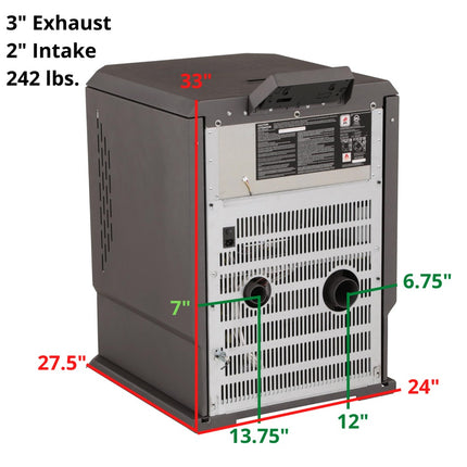 ComfortBilt HP61 3,000 sq. ft. Pellet Stove with Auto Ignition 51lb Hopper Capacity