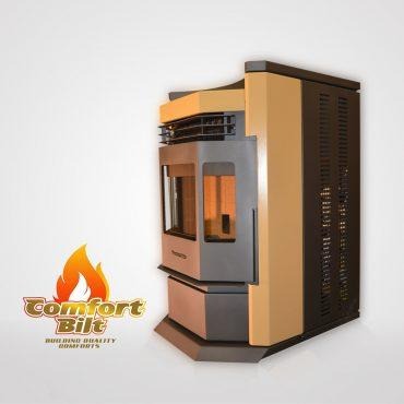ComfortBilt HP22-N 2,800 sq. ft. EPA Certified Pellet Stove with Auto Ignition 80 lb Hopper Capacity Red New