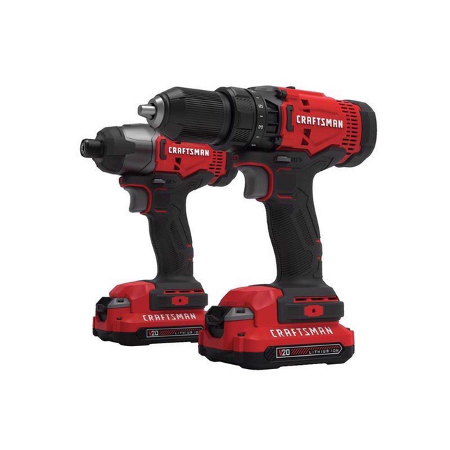 Craftsman V20 20V Cordless 2-Tool Combo Kit (Drill & Impact Driver)
