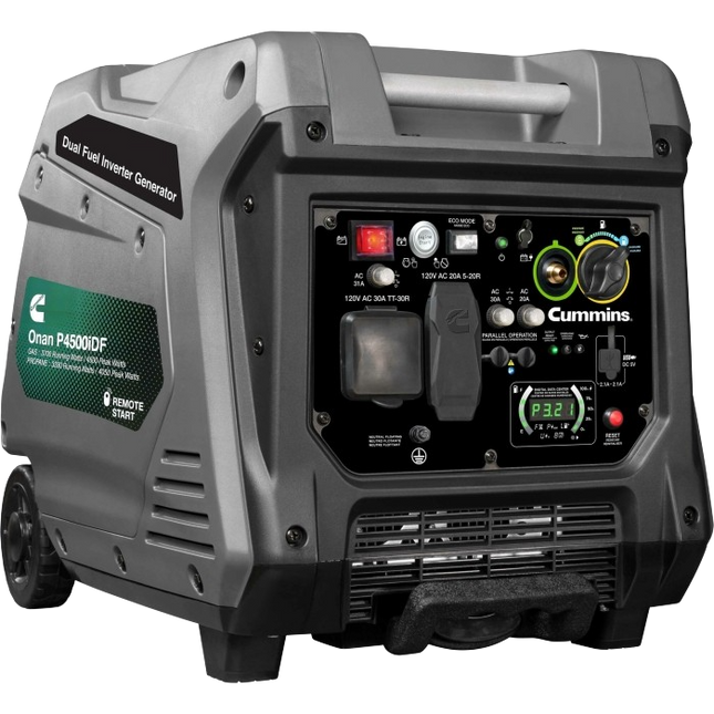 Cummins P4500iDF 4500W Dual Fuel Inverter Generator Remote Start