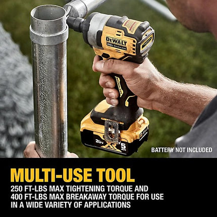 DEWALT Compact 20V MAX Impact Wrench 1/2” Hog Ring Anvil, Brushless Motor, 250 ft-lbs (DCF911B)
