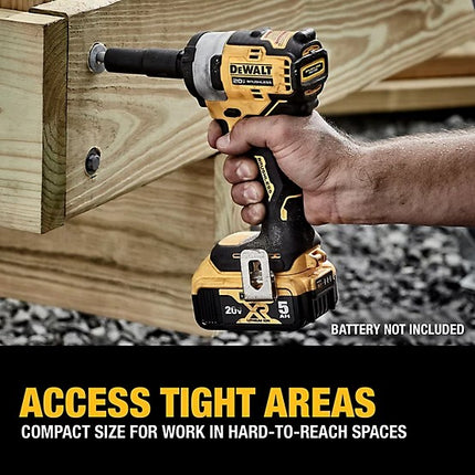 DEWALT Compact 20V MAX Impact Wrench 1/2” Hog Ring Anvil, Brushless Motor, 250 ft-lbs (DCF911B)