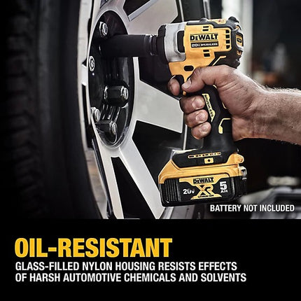 DEWALT Compact 20V MAX Impact Wrench 1/2” Hog Ring Anvil, Brushless Motor, 250 ft-lbs (DCF911B)