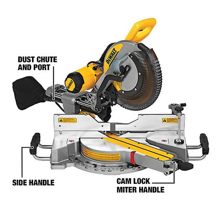 DEWALT 12" 15 Amp Sliding Double Bevel Compound Miter Saw