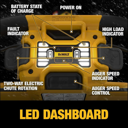 DEWALT 60V MAX FLEXVOLT 21" Single Stage Brushless Snow Blower Kit