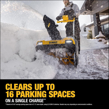 DEWALT 60V MAX FLEXVOLT 21" Single Stage Brushless Snow Blower Kit