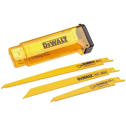 DEWALT 6" & 9" Bi-Metal Sawzall Blades – 10-Pack with Case (Cuts Wood & Metal)