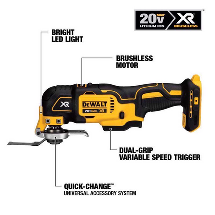DEWALT 20V MAX Cordless 10-Tool Combo Kit (5Ah Batteries)