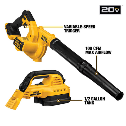 DEWALT 20V MAX Cordless 10-Tool Combo Kit (5Ah Batteries)