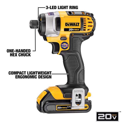 DEWALT 20V MAX Cordless Drill & Impact Driver Combo Kit (2-Tool)