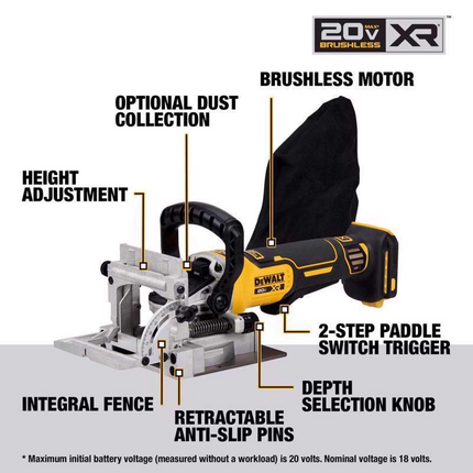 DeWalt 20V Lithium-Ion Cordless Plate Joiner