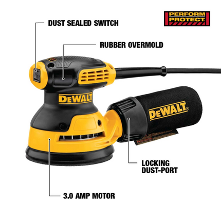 DeWalt 5-Inch Electric Orbital Finishing Sander 3 Amp