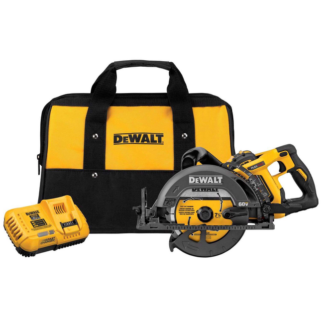DEWALT FLEXVOLT 60V 7.25" Worm Drive Circular Saw Kit