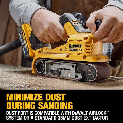 DeWalt 20V MAX XR 3x21 Cordless Belt Sander Bare Tool
