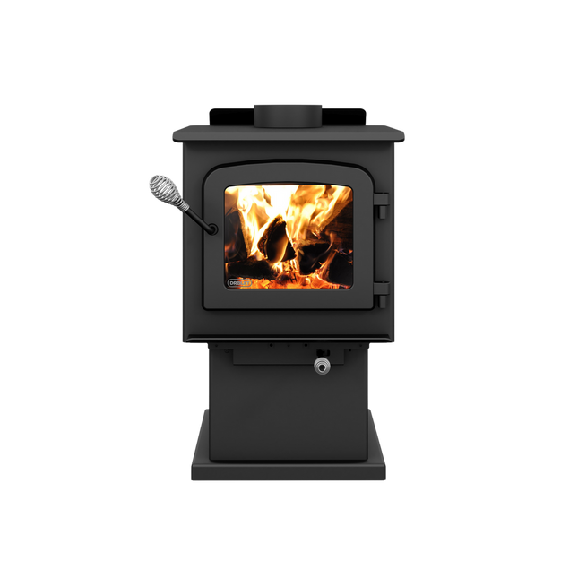 Drolet Escape 1200 1,200 Sq. Ft. Wood Stove On Pedestal
