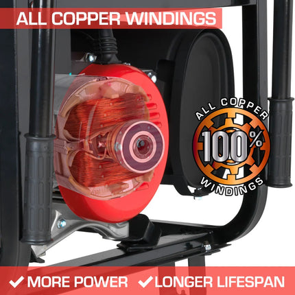 DuroStar DS13000EH 13000W Dual Fuel Electric Start Generator Red New