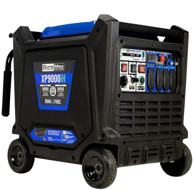 DuroMax XP9000iH 9000W Dual Fuel Inverter Generator Remote Start