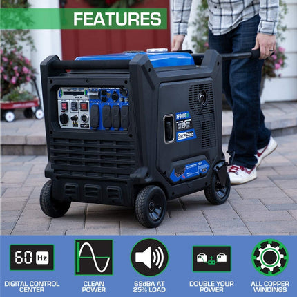 DuroMax XP9000iH 9000W Dual Fuel Inverter Generator Remote Start