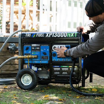 DuroMax XP13000HXT 13000W Tri-Fuel Generator with CO Alert Remote Start