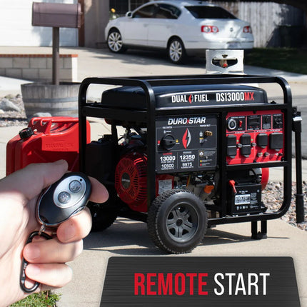DuroStar DS13000MX 10500W/13000W Dual Fuel Generator CO Alert Remote Start