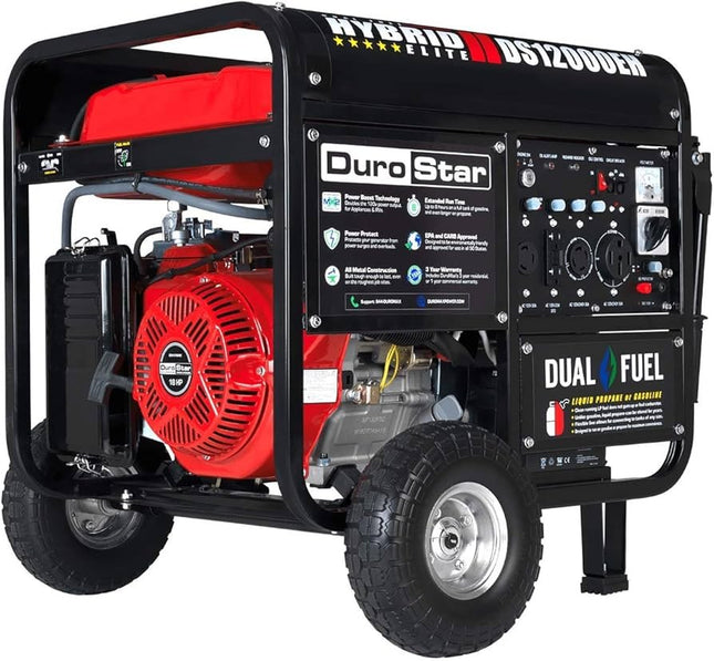 Durostar DS12000EH 12000W Dual Fuel Generator 9500W Running Electric Start
