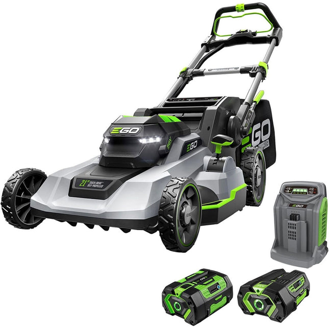 EGO 21" Self Propelled Lawn Mower Touch Drive with 4Ah & 6Ah Batteries Charger
