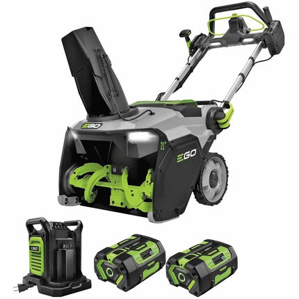 EGO 21" Single Stage Snow Blower Kit with Two 6Ah Batteries & Dual Charger