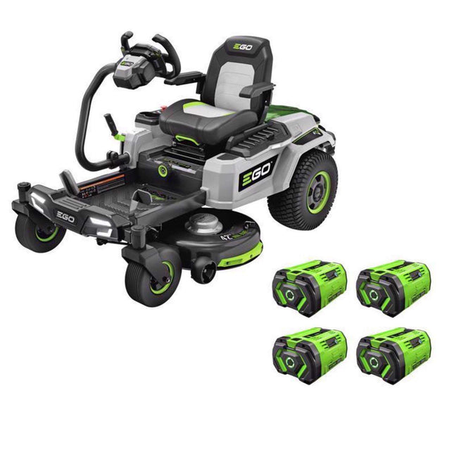 EGO Power+ Z6 ZT4205S 42" 56V Zero Turn Mower Kit with Four 12Ah Batteries & Charger