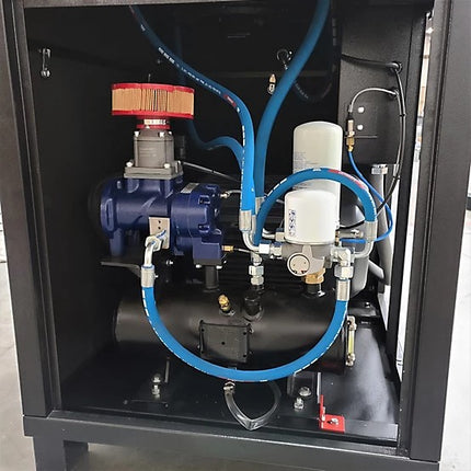 EMAX 10HP Rotary Screw Air Compressor 120 Gal Tank & Dryer 230V