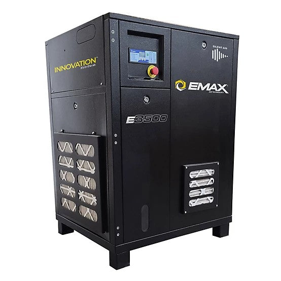 EMAX 7.5HP 3-Phase Rotary Screw Air Compressor 230/460V 24CFM