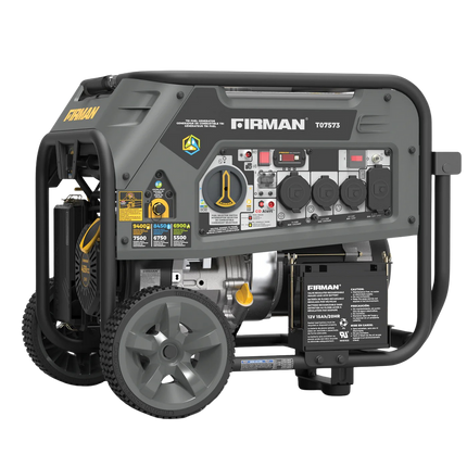 Firman T07573 9400W Tri-Fuel Generator Gas Propane Natural Gas Reconditioned