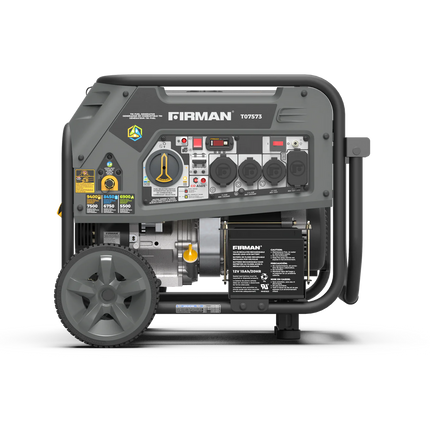 Firman T07573 9400W Tri-Fuel Generator Gas Propane Natural Gas Reconditioned