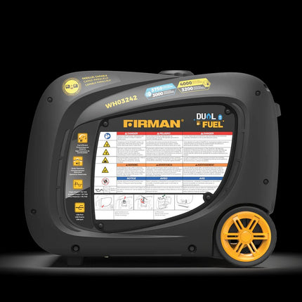 Firman WH03242 4000W Dual Fuel Inverter Generator Electric Start RFB