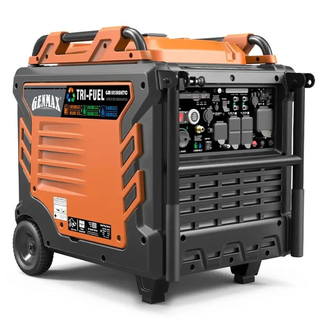 GENMAX GM10500iETC 10500W Tri-Fuel Inverter Generator Remote Start New