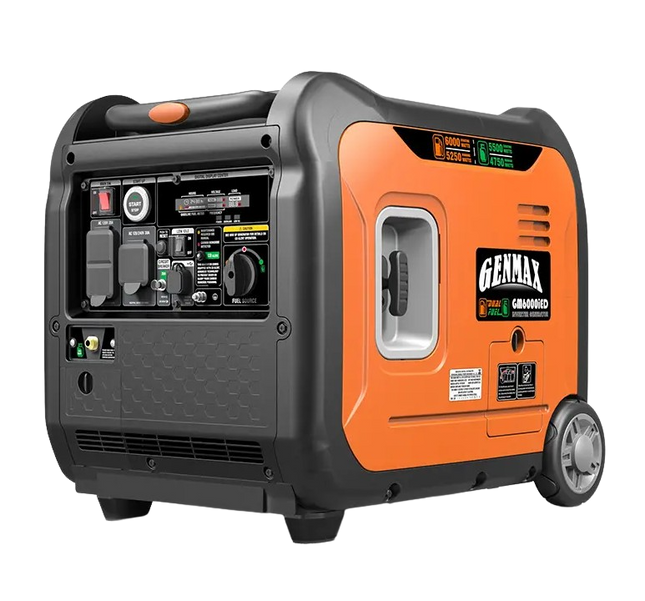 GENMAX 6000W Dual Fuel Quiet Inverter Generator with Wireless Start