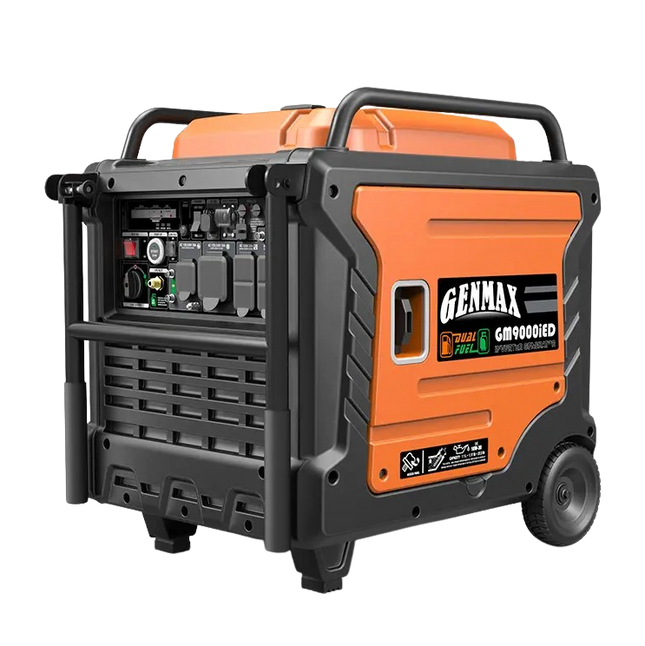 GENMAX GM9000iED 9000W Dual Fuel Inverter Generator Remote Start CO Detect